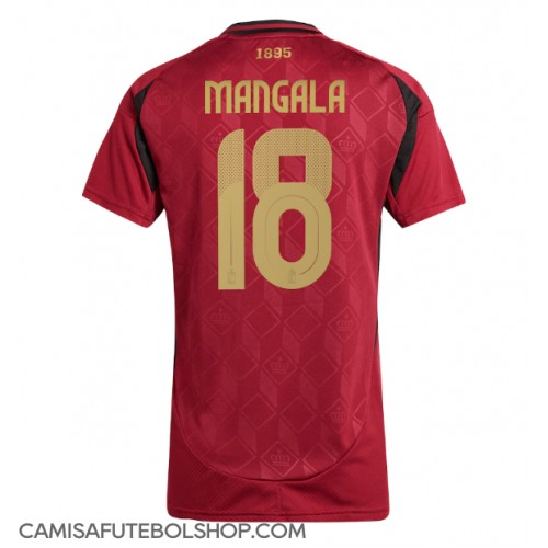 Camisa de time de futebol Bélgica Orel Mangala #18 Replicas 1º Equipamento Feminina Europeu 2024 Manga Curta